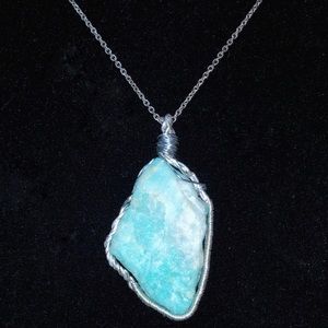 *HANDMADE* Amazonite Wire Wrapped Necklace ✨